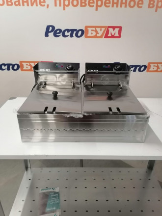 Фритюрница EKSI 6+6L Electric Fryer